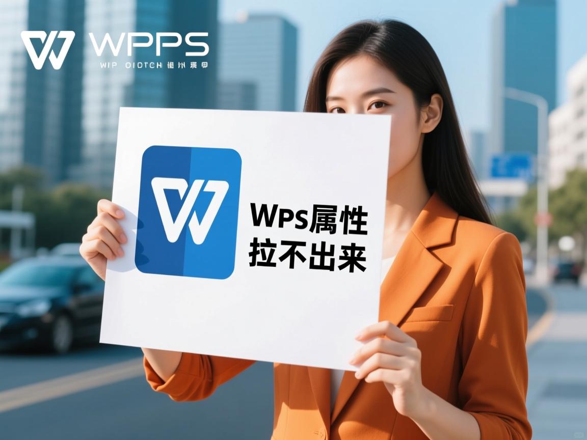 为什么wps的属性拉不出来  第2张