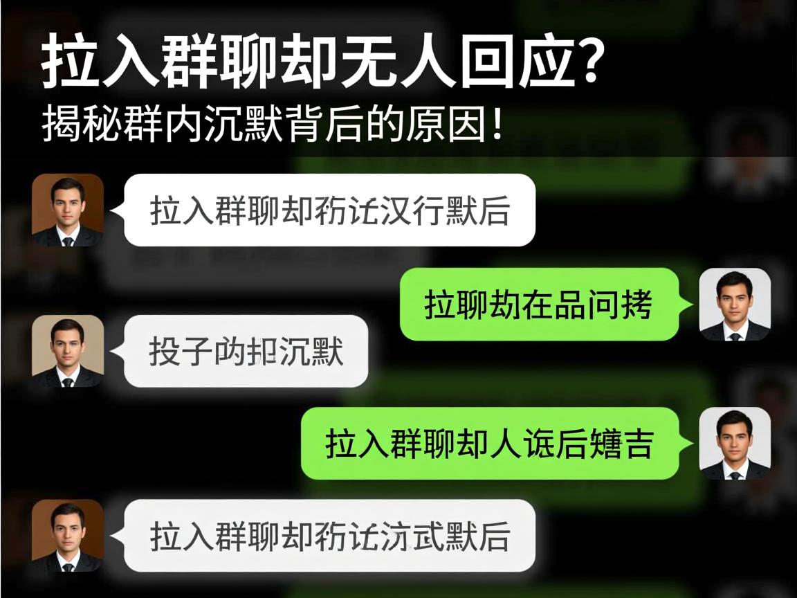 为何拉入群聊却无人回应？揭秘群内沉默背后的原因！  第1张
