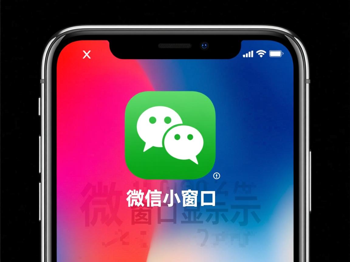 苹果x为什么微信小窗口显示  第1张