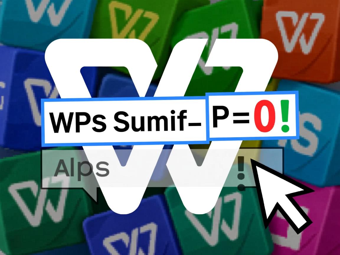 WPS中Sumif函数为何拖动后结果变为0？探究原因与解决方法！  第1张