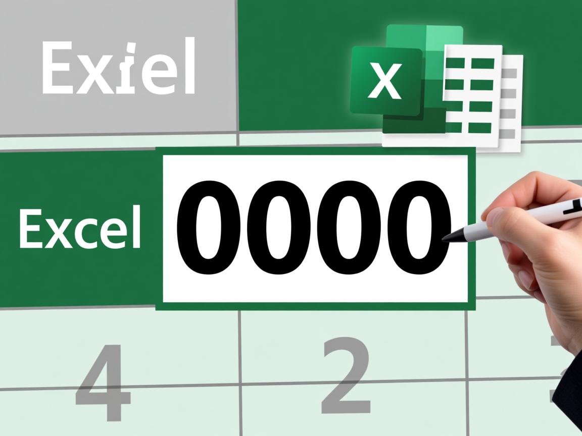 为什么excel输入的数字会变成0000  第3张