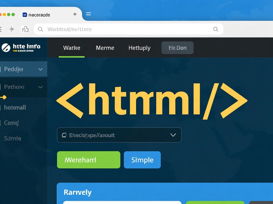 如何制作简易网页html