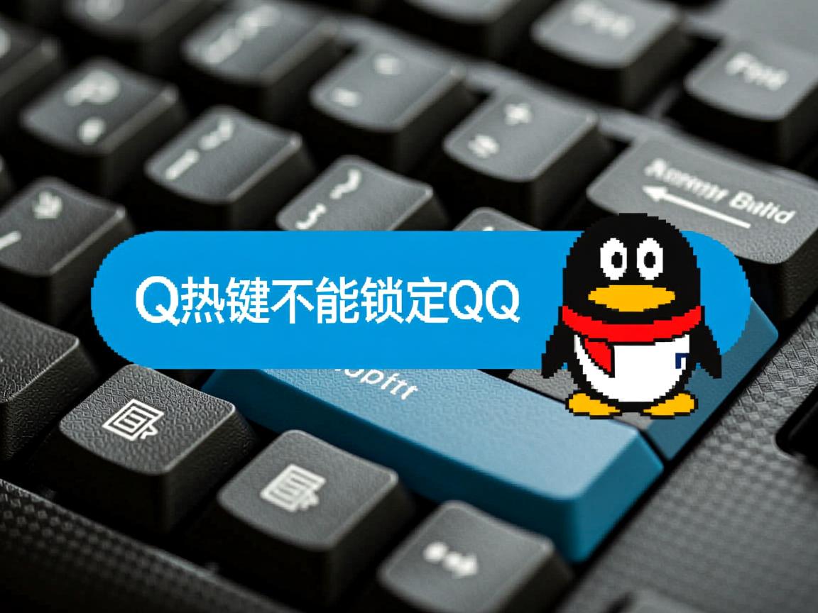为什么用QQ热键不能锁定QQ  第1张