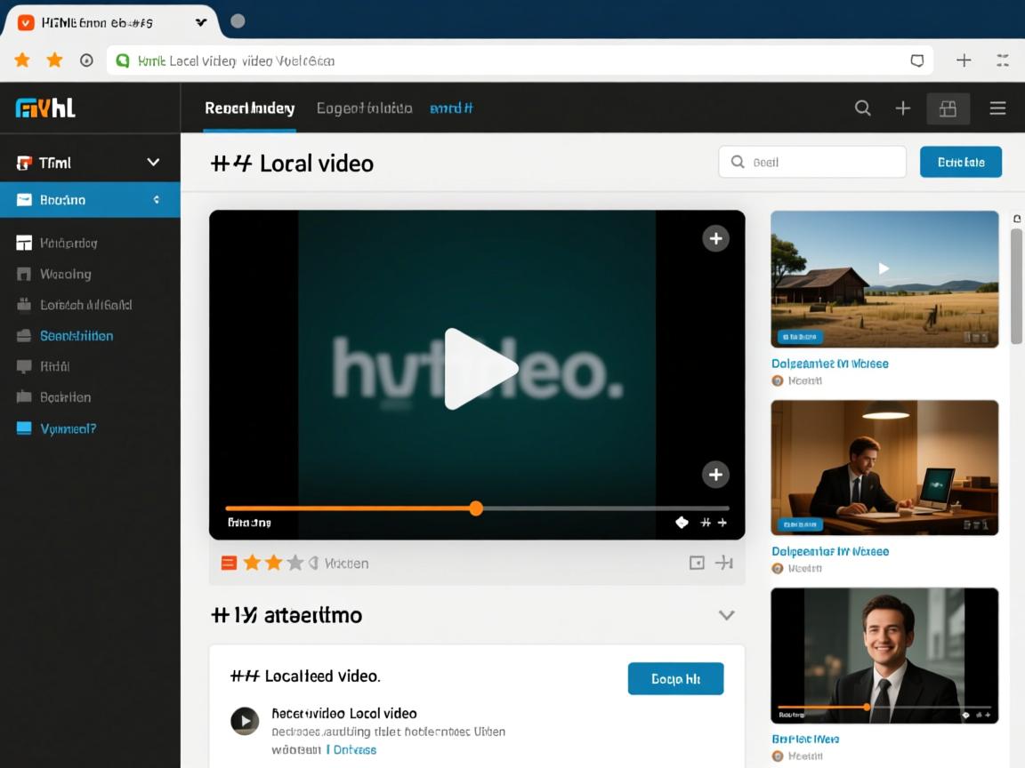 html如何加本地视频