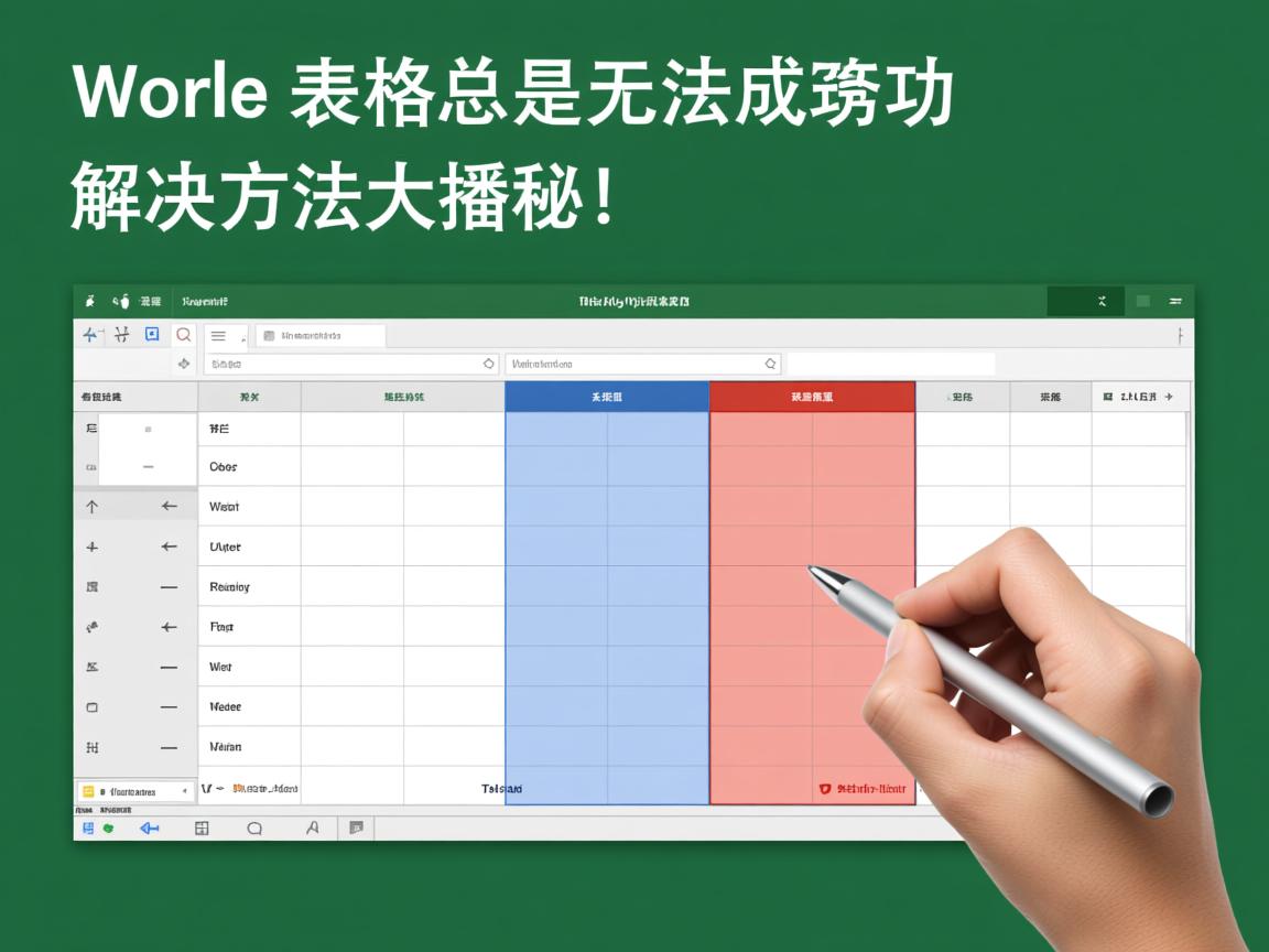 为什么Word表格总是无法成功分栏？解决方法大揭秘！  第1张