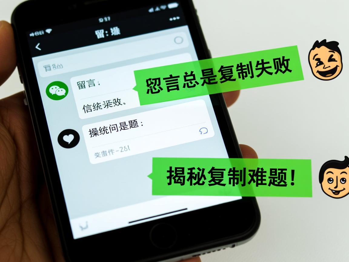 微信留言为何总是复制失败?是系统问题还是操作失误?揭秘复制难题! 第1张 微信留言为何总是复制失败?是系统问题还是操作失误?揭秘复制难题! 第1张