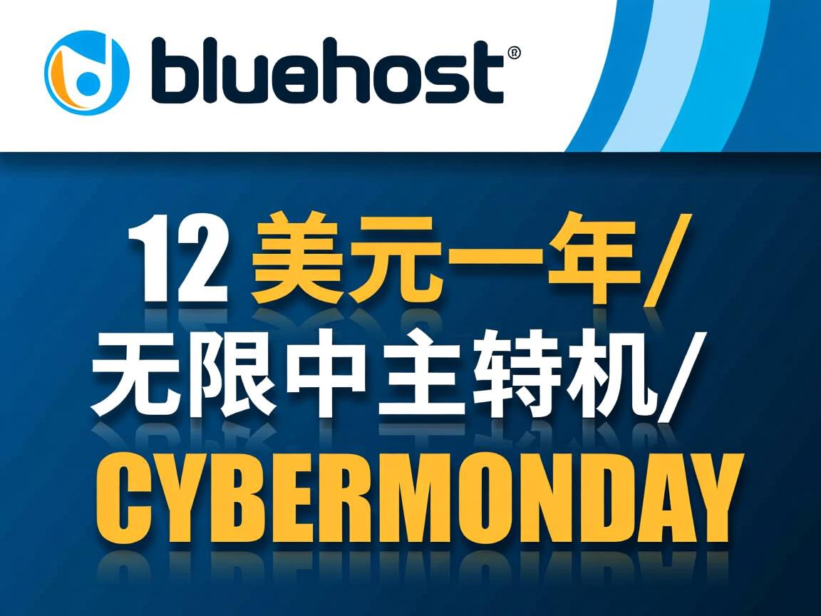 bluehost-12美元一年/无限主机/cybermonday