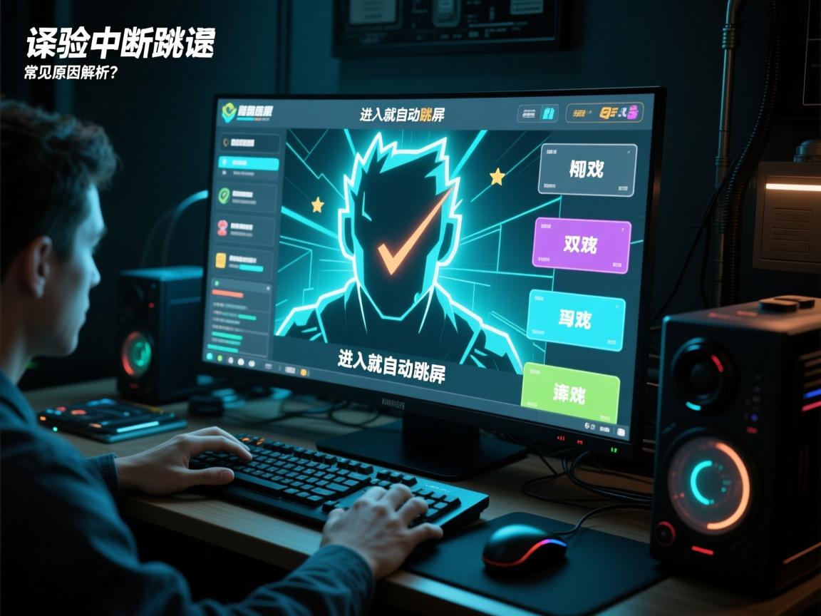 游戏体验中断之谜，为何一进入就自动跳屏，常见原因解析？  第1张