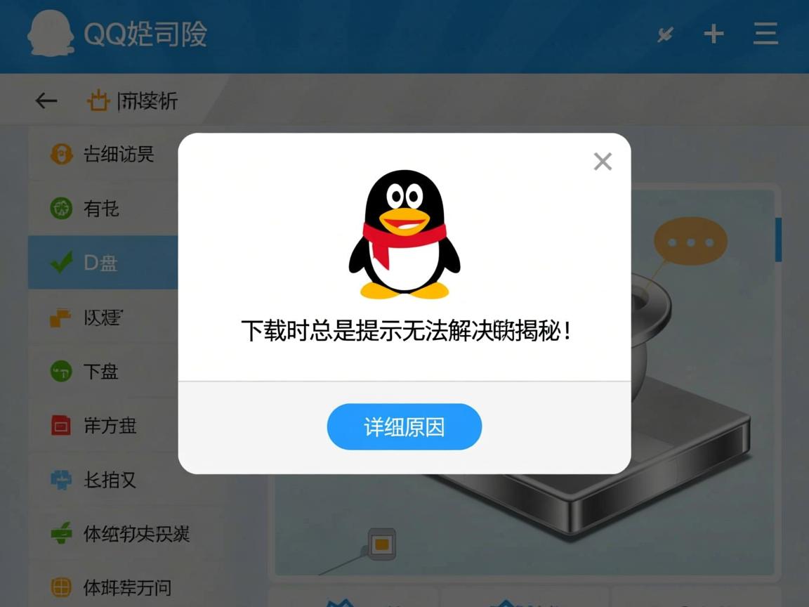 为何QQ在下载时总是提示无法访问D盘？详细原因及解决方案揭秘！  第1张