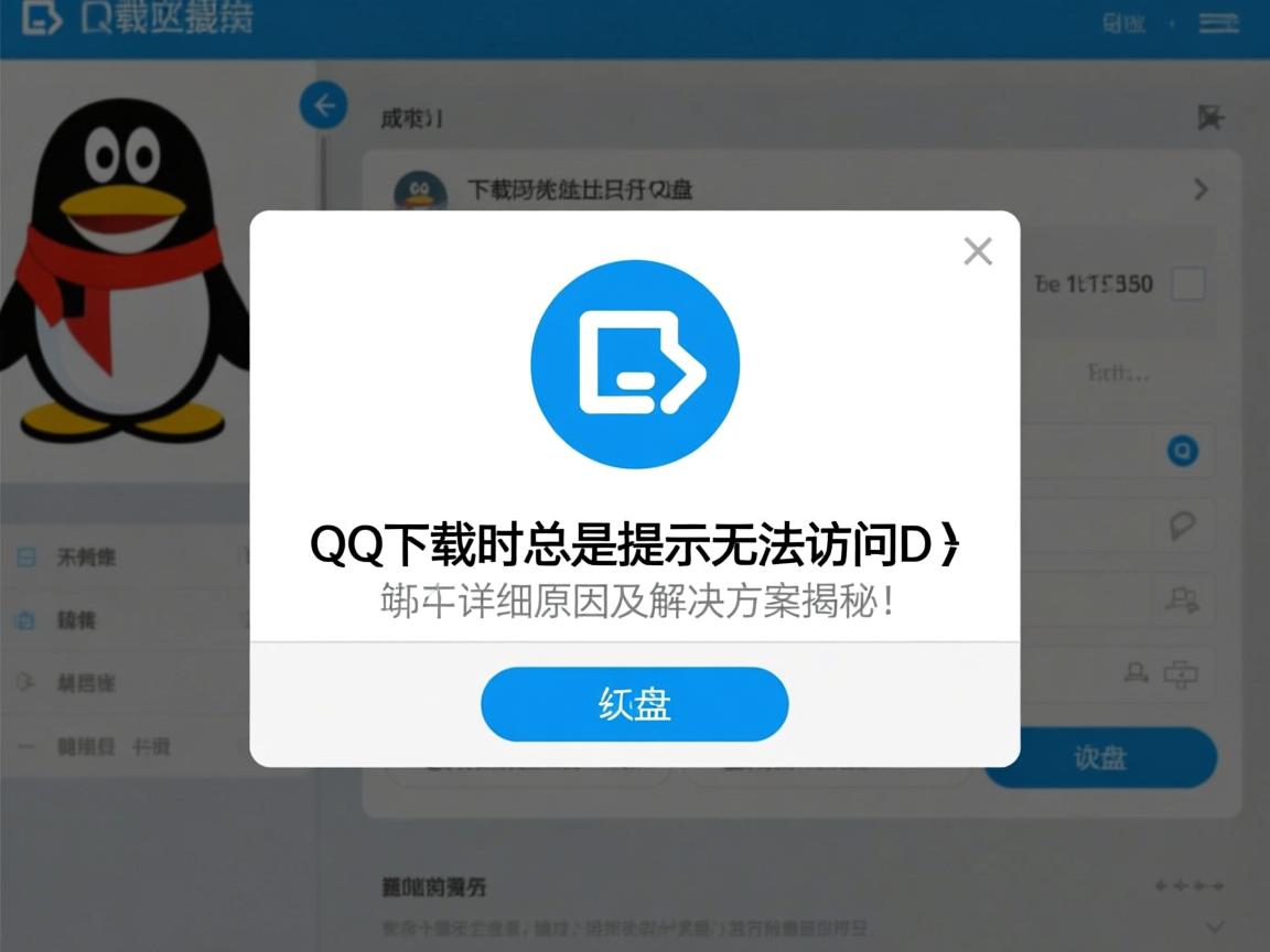 为何QQ在下载时总是提示无法访问D盘？详细原因及解决方案揭秘！  第2张