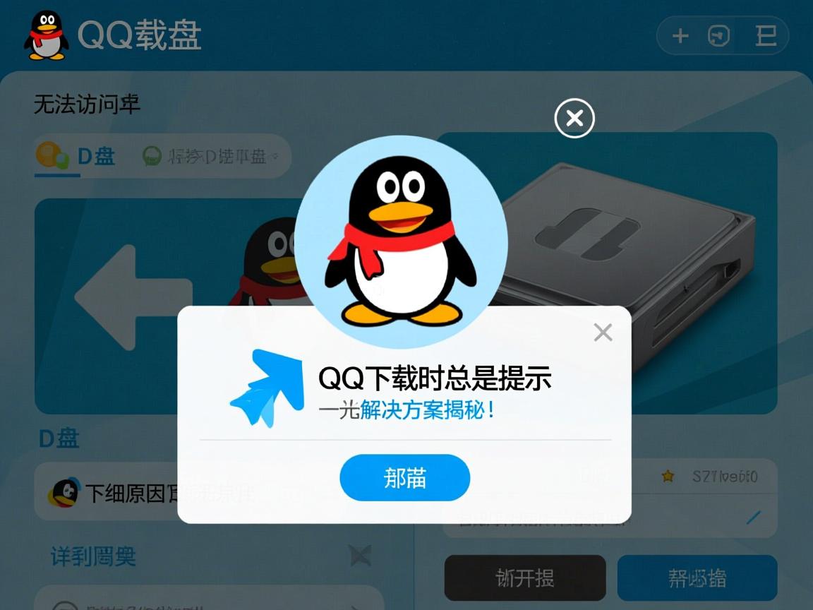 为何QQ在下载时总是提示无法访问D盘？详细原因及解决方案揭秘！  第3张