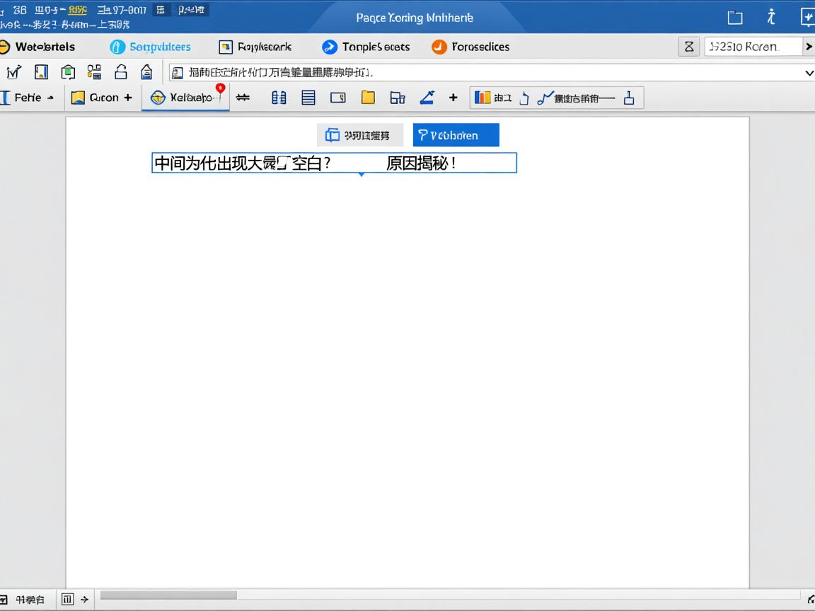 Word文档中文字中间为何出现大量空白?原因揭秘! 第1张 Word文档中文字中间为何出现大量空白?原因揭秘! 第1张