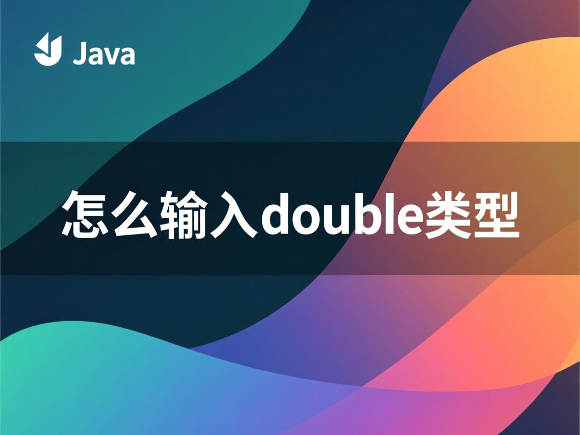 java怎么输入double类型