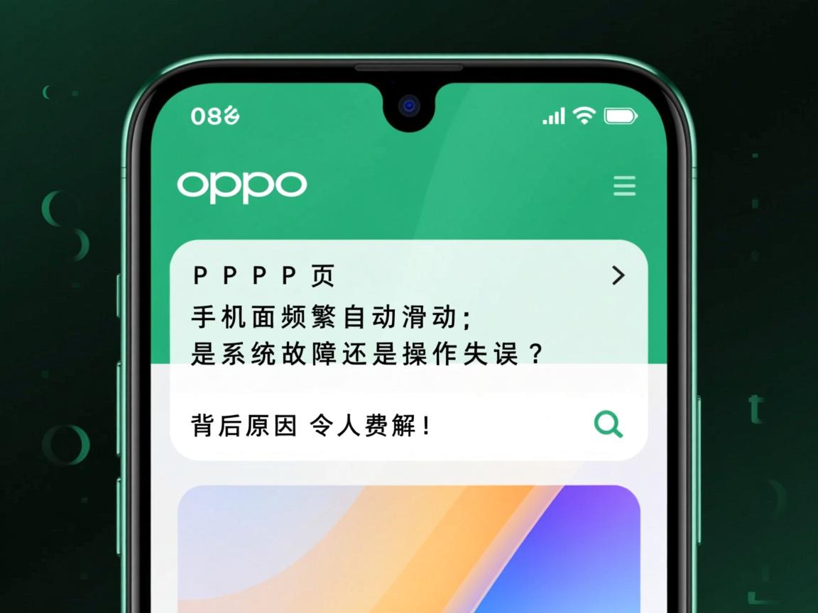OPPO手机页面频繁自动滑动，是系统故障还是操作失误？背后原因令人费解！  第1张