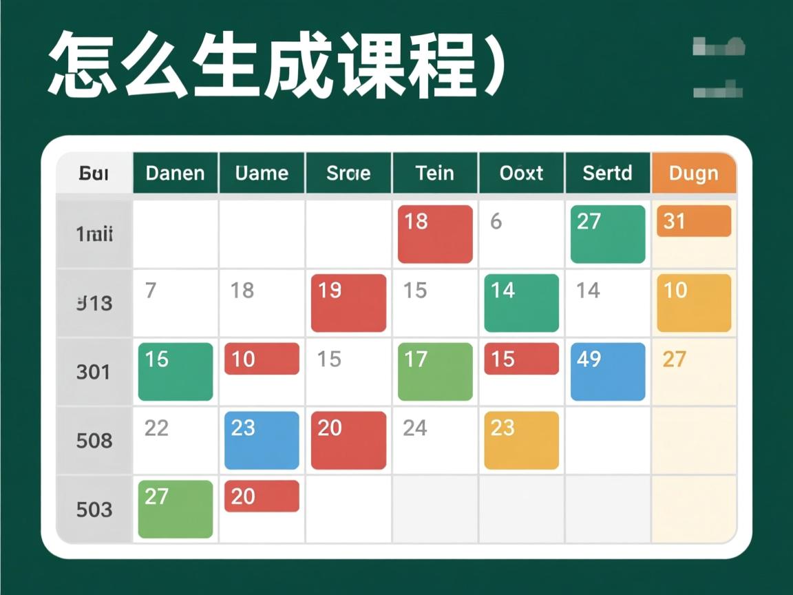 java怎么生成课程表  第2张