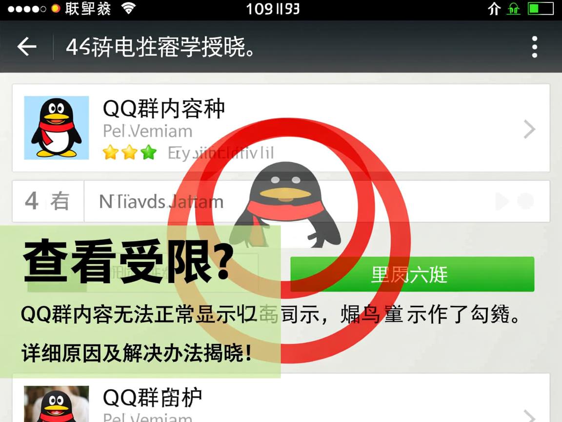 为什么QQ群内容无法正常显示，查看受限？详细原因及解决办法揭晓！  第1张