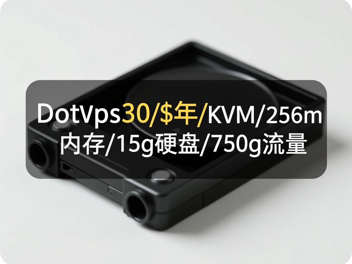 dotvps-30$/年/kvm/256m内存/15g硬盘/750g流量 第1张 dotvps-30$/年/kvm/256m内存/15g硬盘/750g流量 第1张