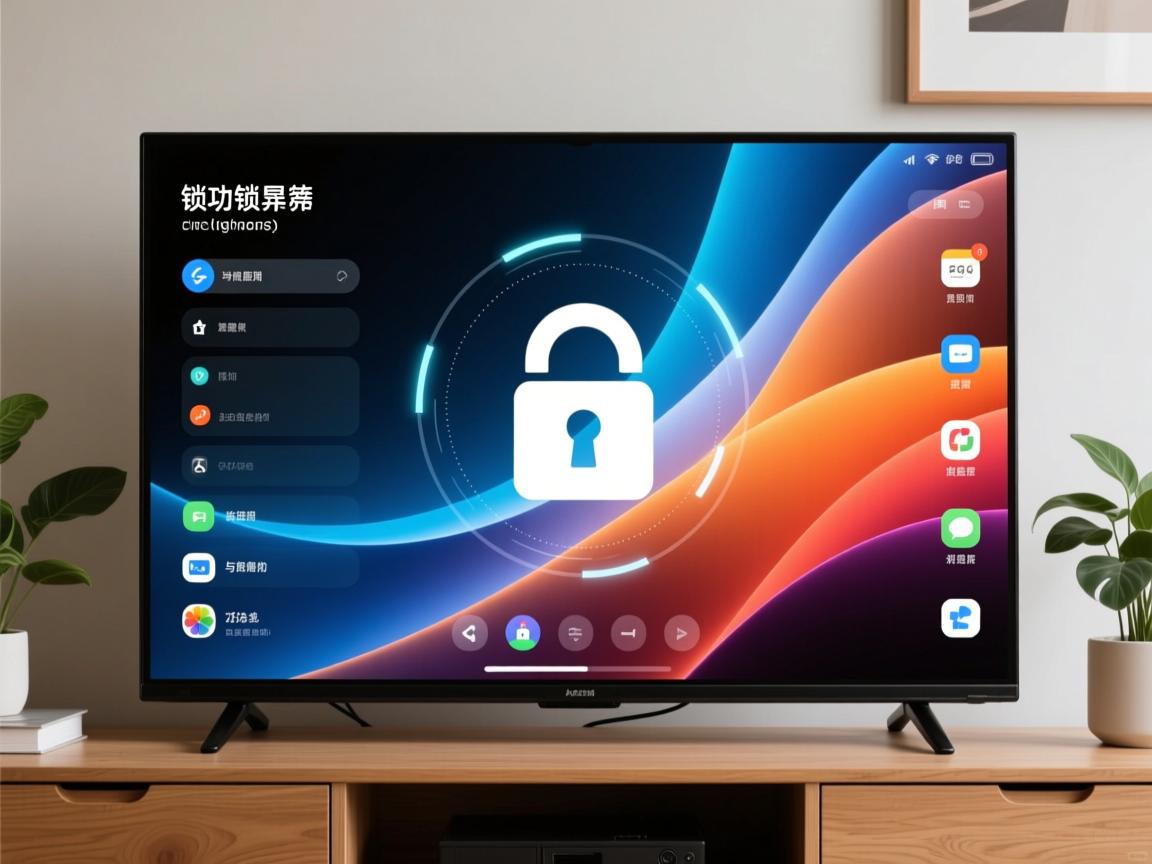 电视机锁屏的目的是什么？其功能与安全机制有何关联？