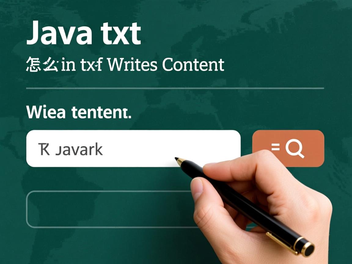 java怎么在txt写入内容  第1张