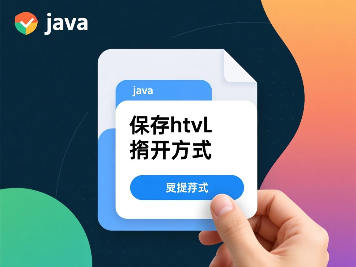 java怎么保存html文件怎么打开方式