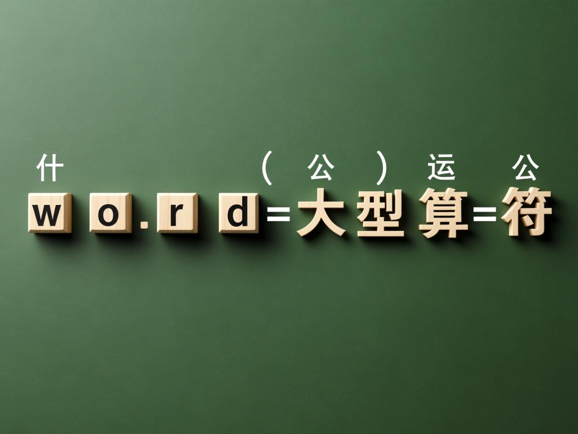 为什么word公式大型运算符  第2张