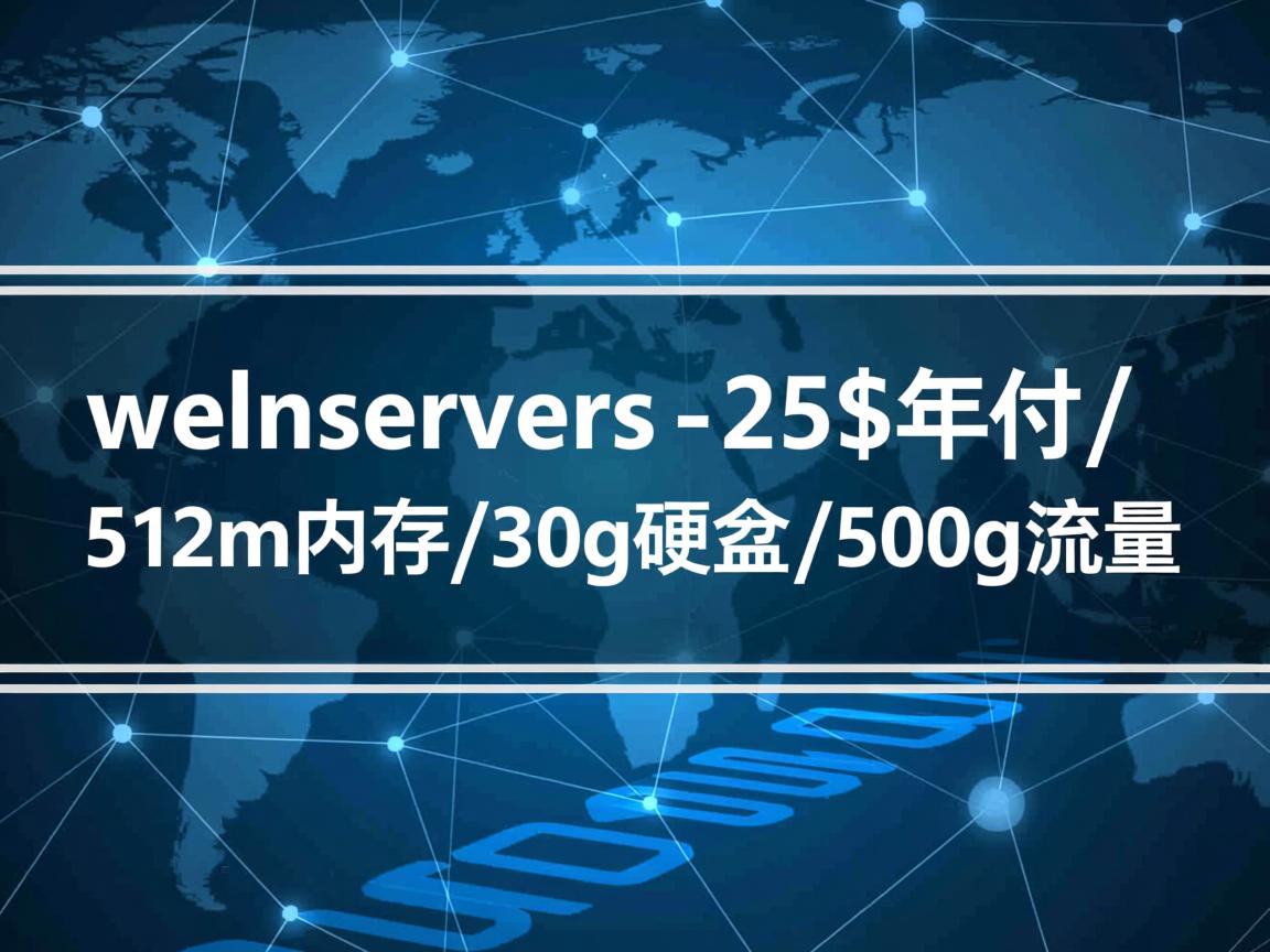 weloveservers-25$年付/512m内存/30g硬盘/500g流量 第3张 weloveservers-25$年付/512m内存/30g硬盘/500g流量 第3张