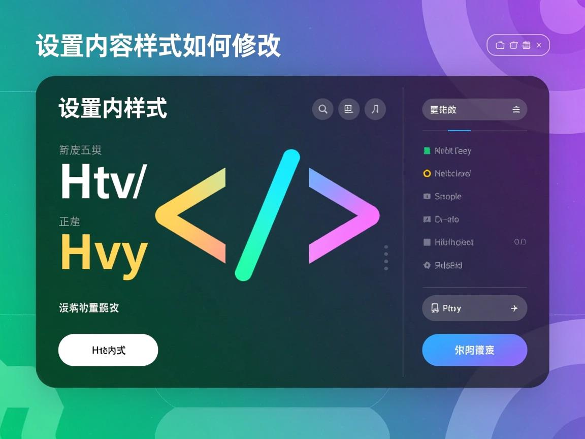 html中设置内容样式如何修改  第2张