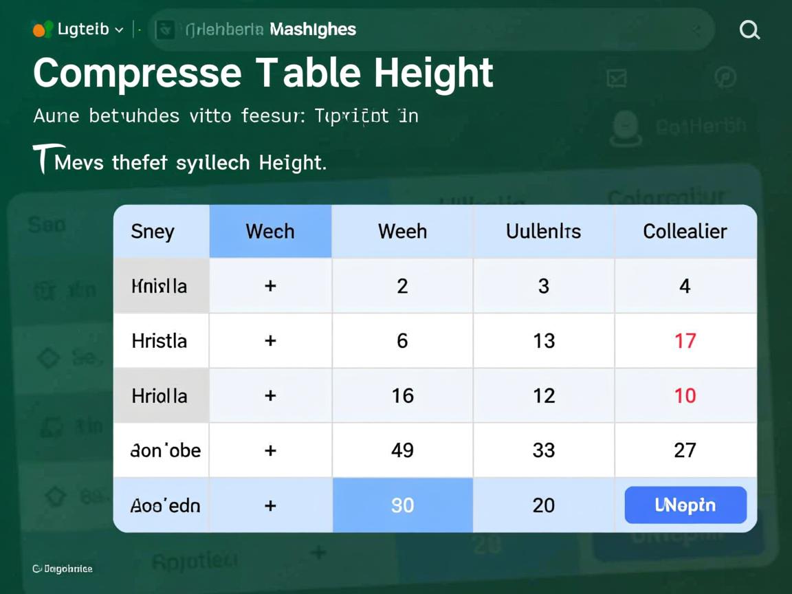 html如何压缩表格高度  第3张