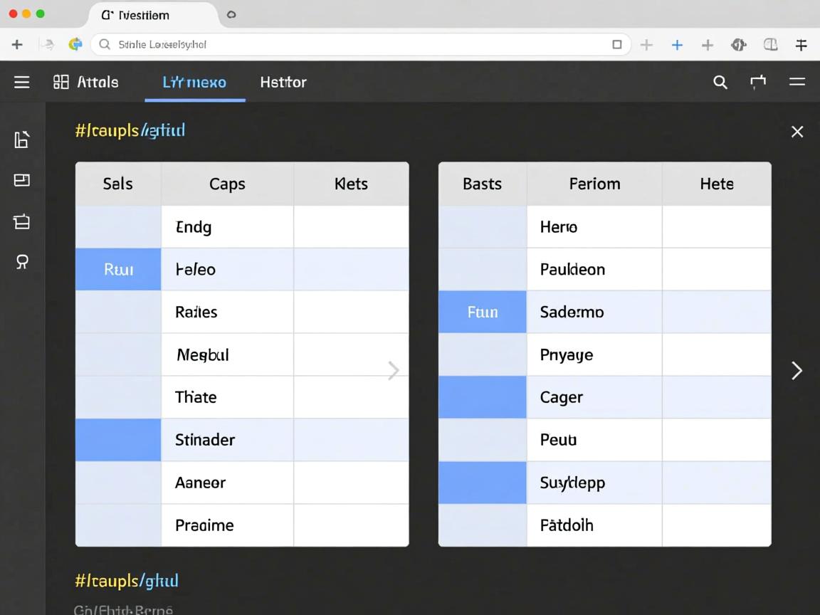 html如何让两个表格并列显示  第2张