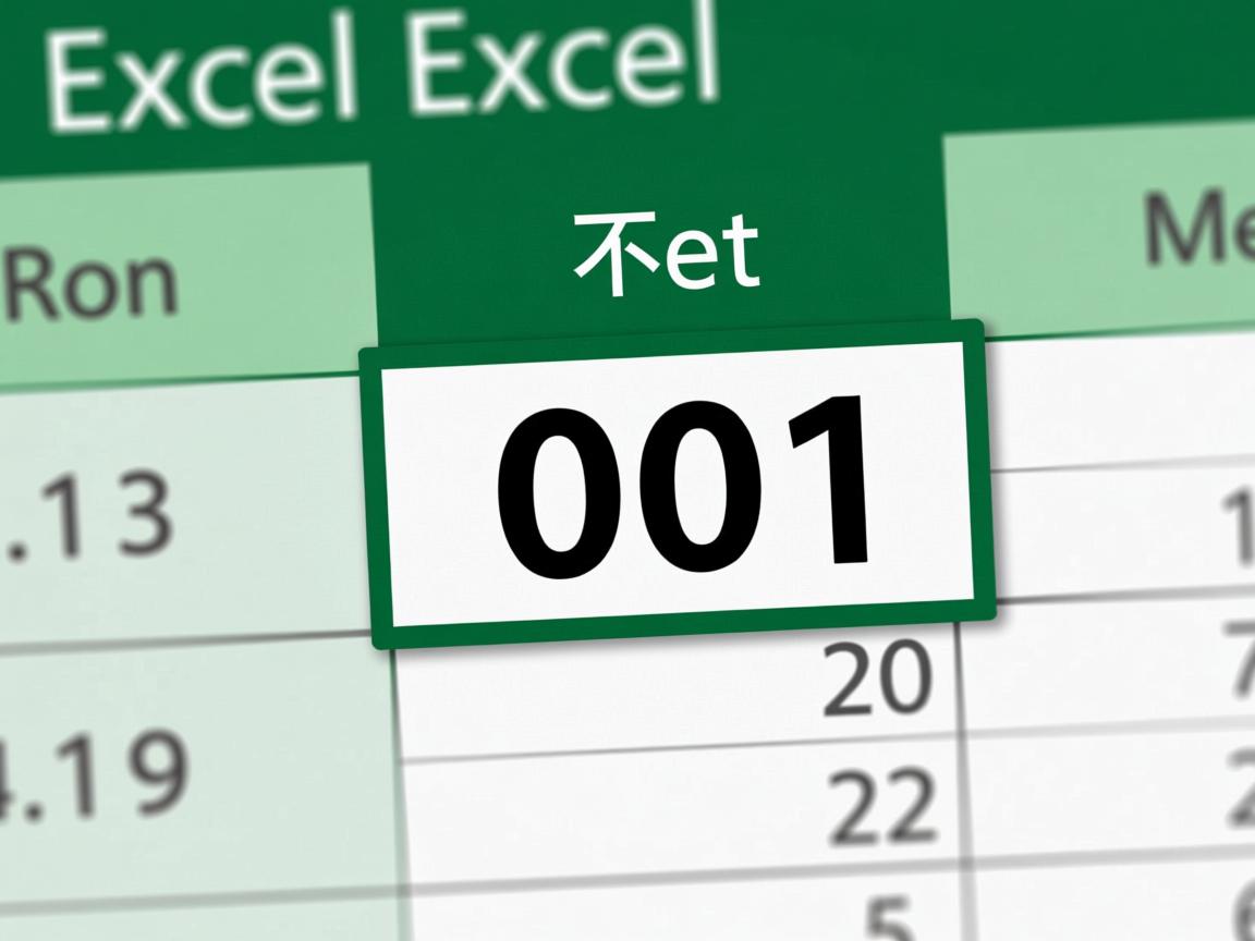 为什么excel表格中输不了001 第3张 为什么excel表格中输不了001 第3张