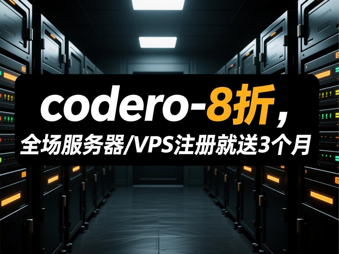 #黑色星期5#：codero-8折，全场服务器/VPS注册就送3个月