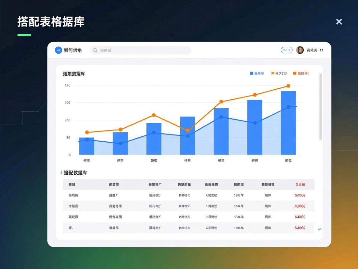 ppt图表下怎么搭配表格数据库  第2张