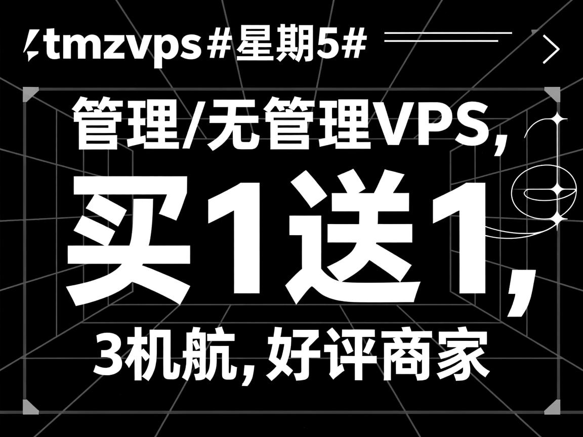 #黑色星期5#：tmzvps,管理/无管理VPS,买1送1,3机房,好评商家  第2张
