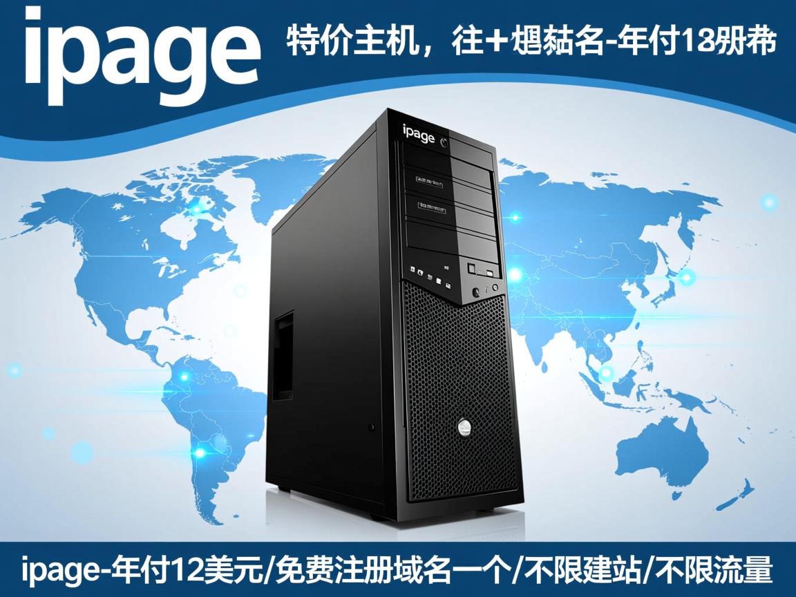 特价主机：ipage-年付12美元/免费注册域名一个/不限建站/不限流量