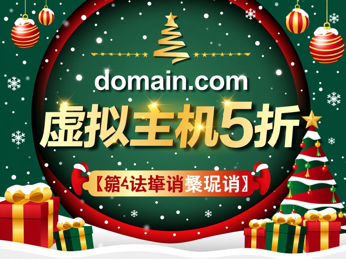 打折：domain.com-圣诞促销/虚拟主机5折  第1张