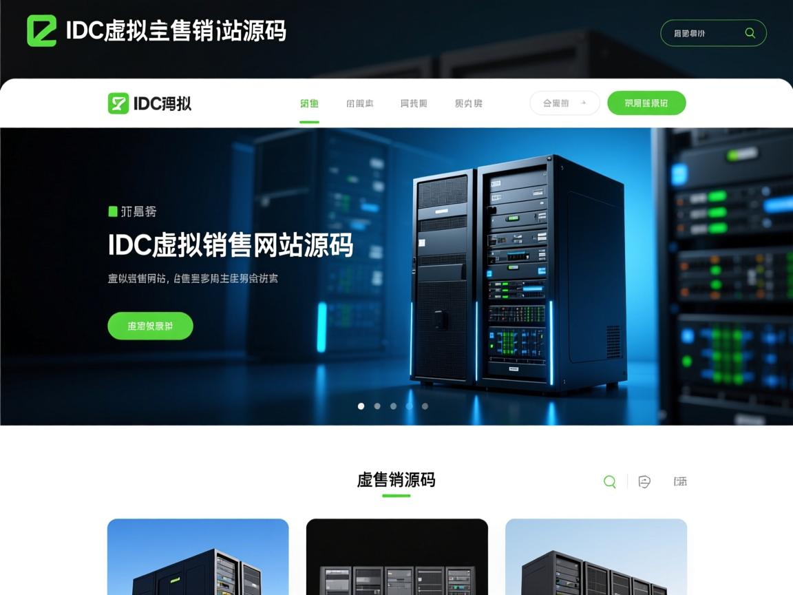精美IDC虚拟主机销售网站源码  第1张