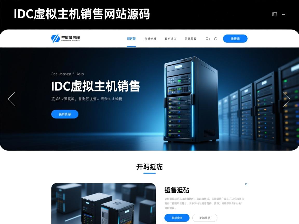 精美IDC虚拟主机销售网站源码  第2张