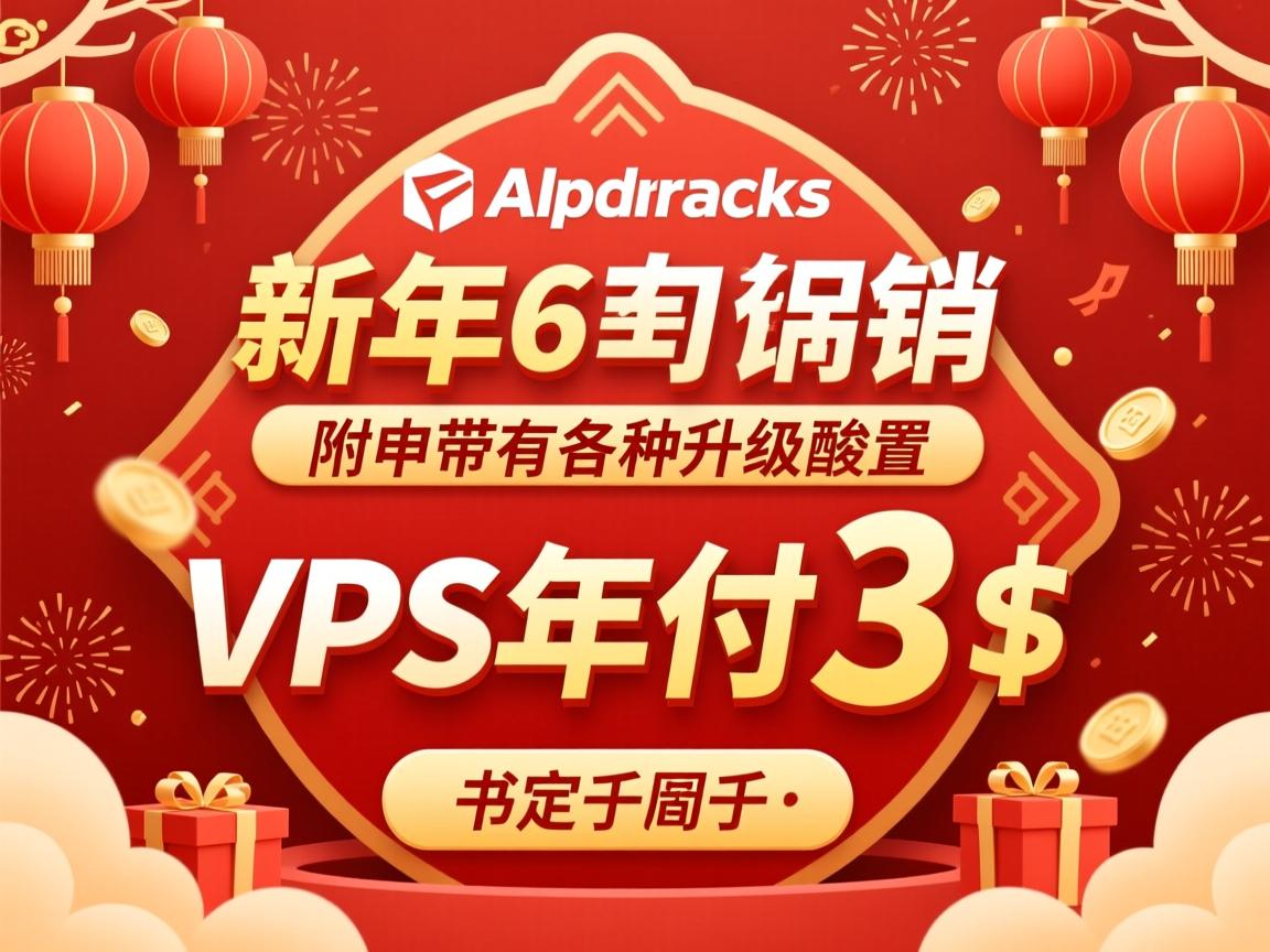 alpharacks,新年促销,VPS年付3美元,附带有各种升级配置  第2张