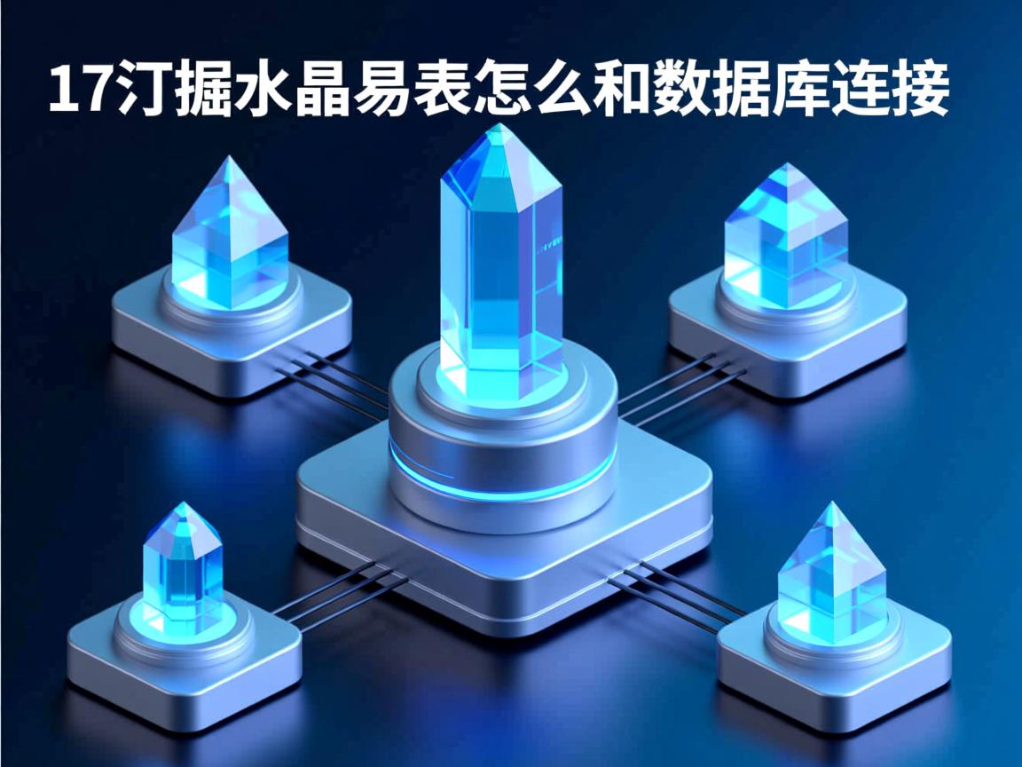 谁知道水晶易表怎么和数据库连接  第1张