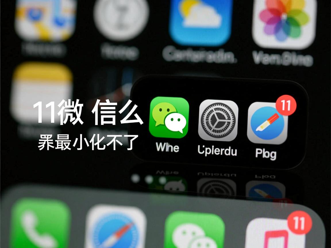 为什么微信最小化不了