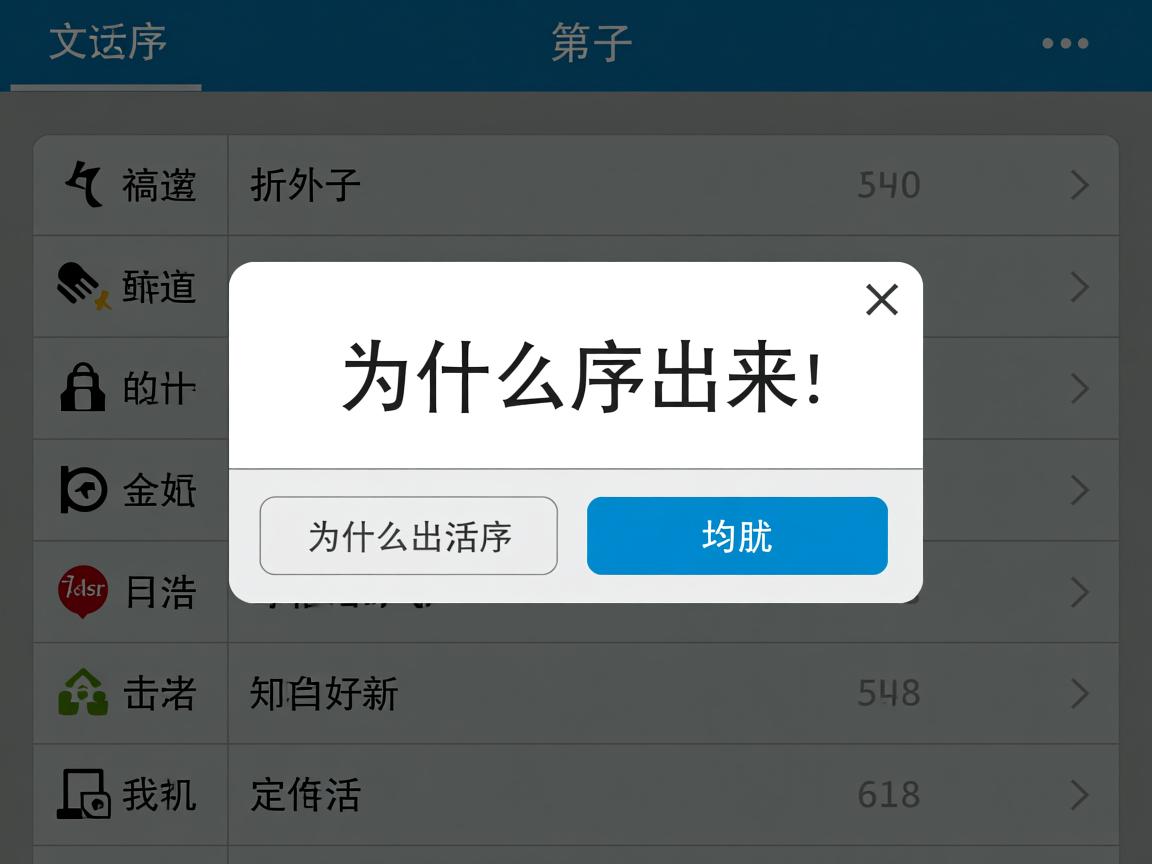 降序对话框为什么不出来