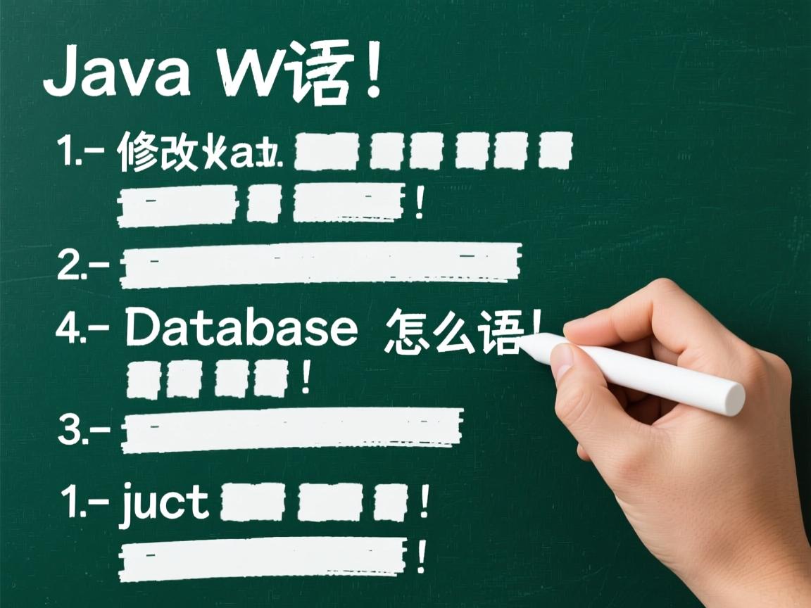 java修改数据库语句怎么写  第2张