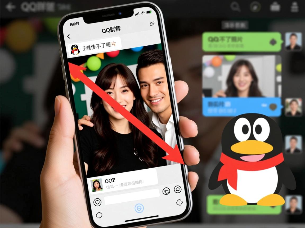 为什么往qq群里传不了照片 第1张 为什么往qq群里传不了照片 第1张