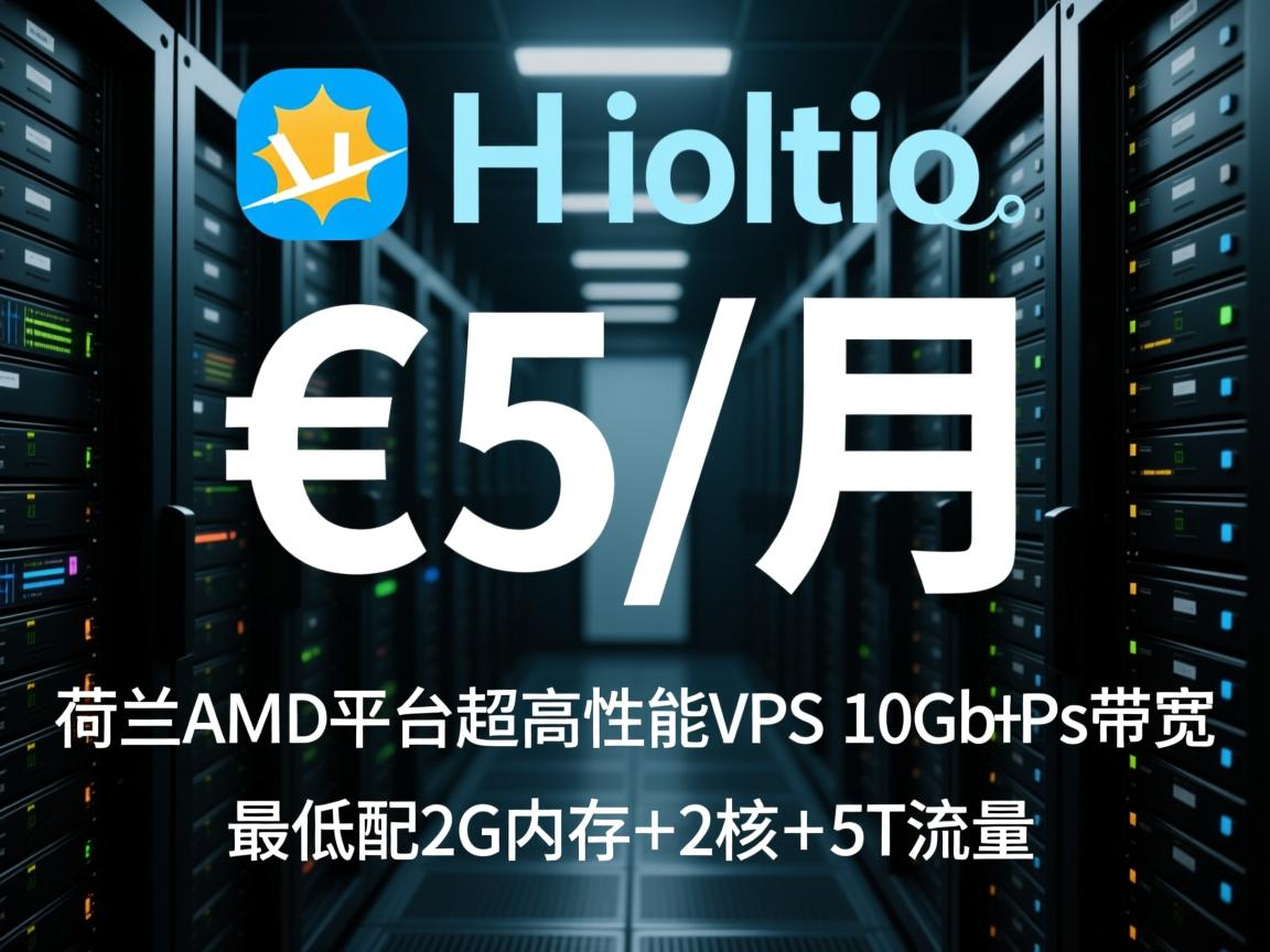 hostio：€5/月，荷兰AMD平台超高性能VPS，10Gbps带宽，最低配2G内存+2核+5T流量  第1张