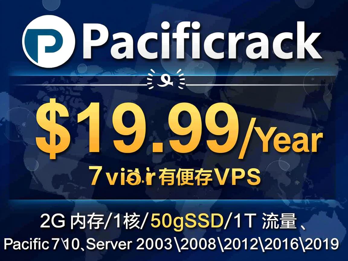 pacificrack：7月美国便宜VPS，$19.99/年，2G内存/1核/50gSSD/1T流量，支持Windows 7、10、Server 2003\2008\2012\2016\2019  第3张