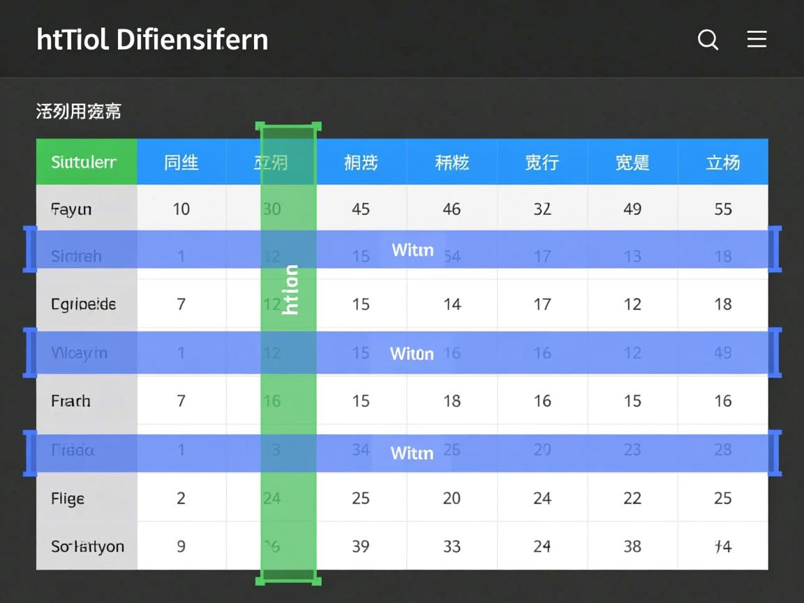 如何固定html表格不同列宽