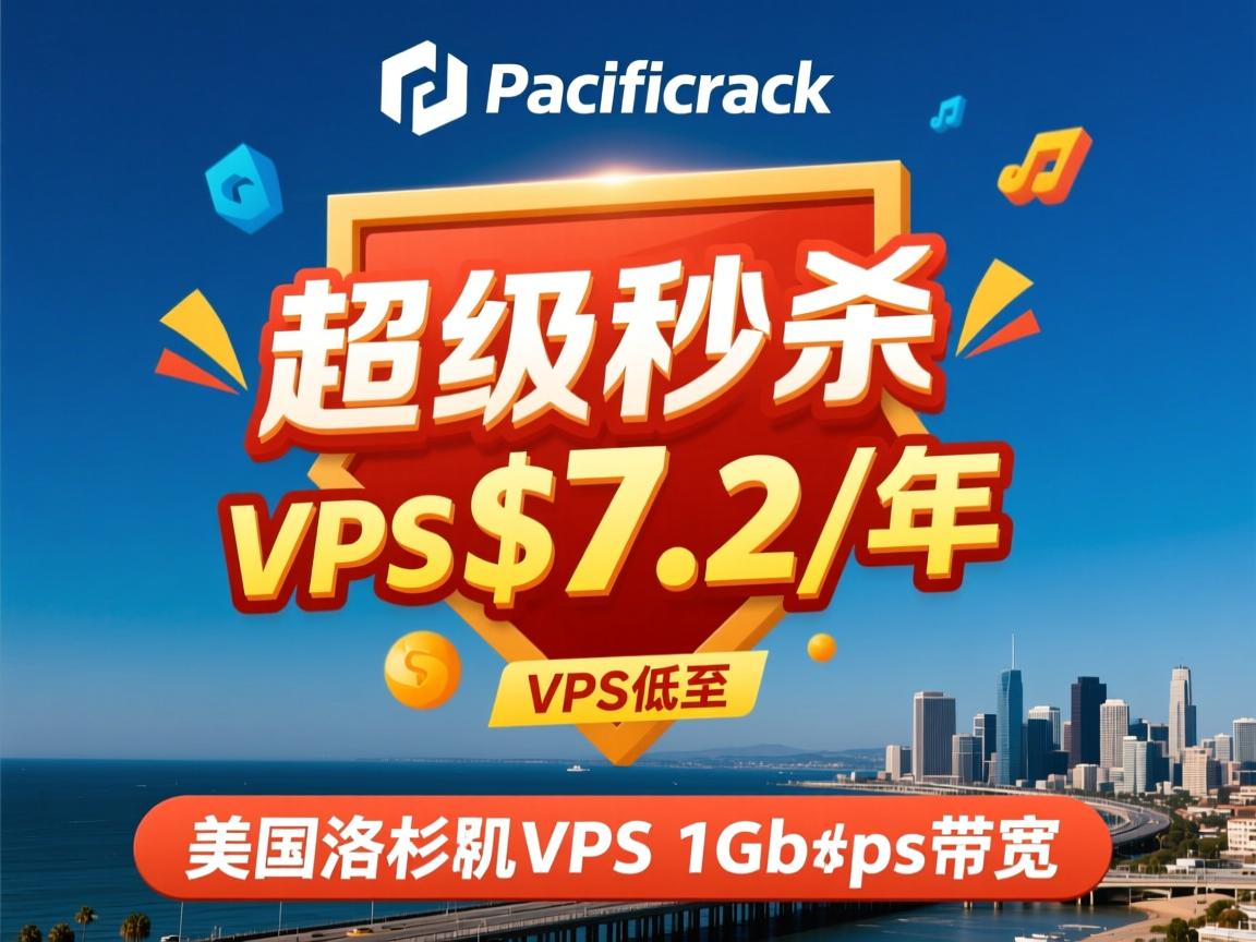 pacificrack：超级瞬秒，VPS低至$7.2/年，美国洛杉矶VPS，1Gbps带宽  第2张