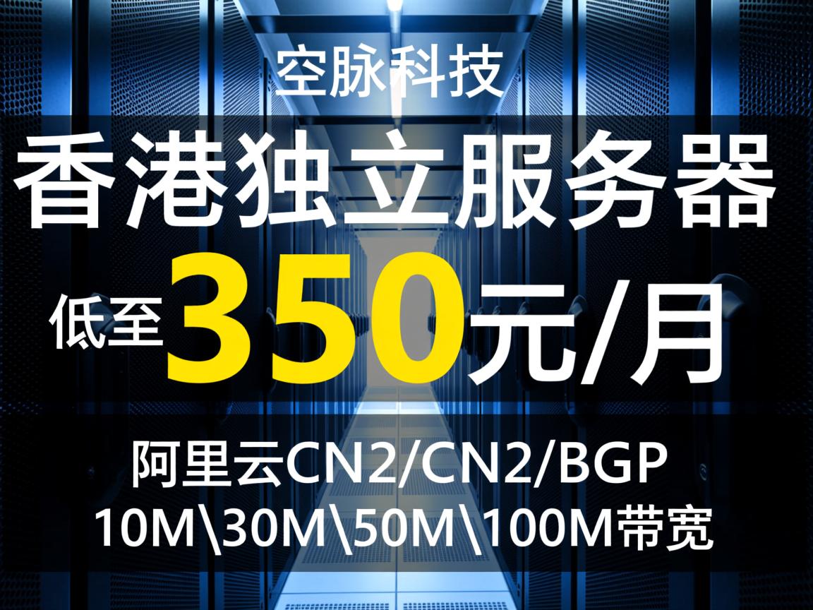 数脉科技：香港独立服务器低至350元/月，阿里云CN2\CN2+BGP，10M\30M\50M\100M带宽  第2张