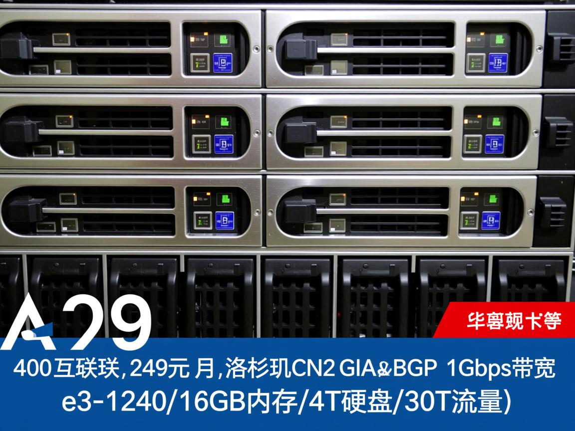 A400互联:249元/月,洛杉矶CN2 GIA+BGP,1Gbps带宽,e3-1240/16GB内存/4T硬盘/30T流量/ 第1张 A400互联:249元/月,洛杉矶CN2 GIA+BGP,1Gbps带宽,e3-1240/16GB内存/4T硬盘/30T流量/ 第1张