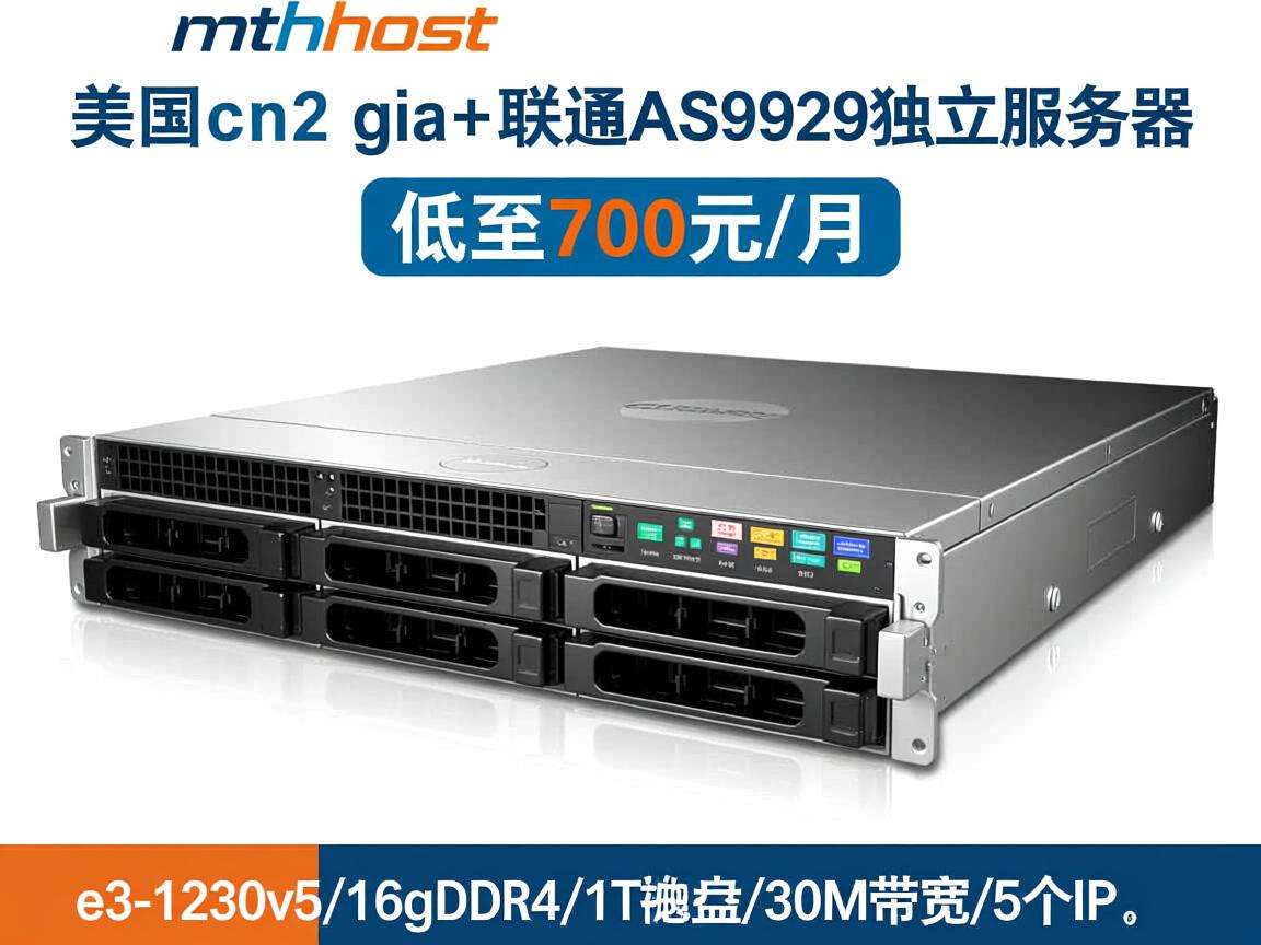 tmhhost：美国cn2 gia+联通AS9929独立服务器，带高防保护，低至700元/月，e3-1230v5/16gDDR4/1T硬盘/30M带宽/5个IP，  第1张
